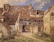 Alfred Sisley Courtyard of Farm at St-Mammes oil on canvas